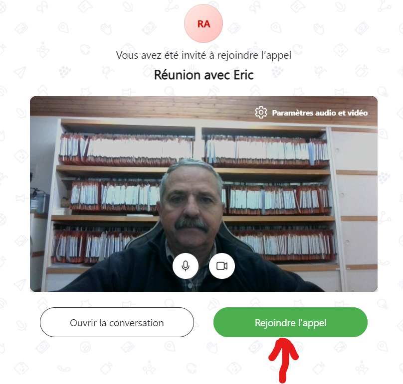Rejoindre l'appel