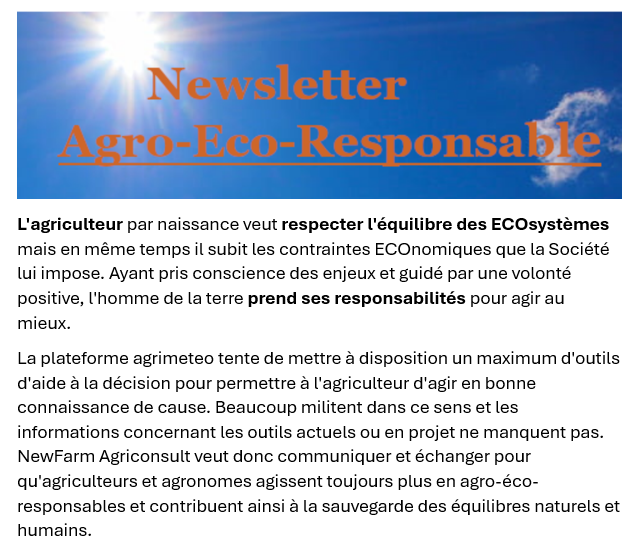 Pourquoi AGRO ECO Responsable ?